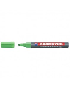Marcatore per lavagne fluorescente e-725 Edding - verde fluorescente- scalpello - 2-5 mm - e-725 064