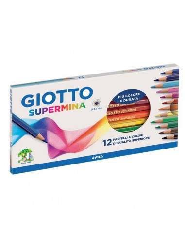 Pastelli Supermina Giotto - 3,8 mm - da 3 anni in poi - 23570000 (conf.12)