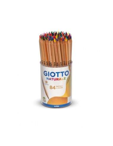 Barattolo pastelli Giotto - naturale - 3,3 mm - da 3 anni in poi - 520200 (conf.84)