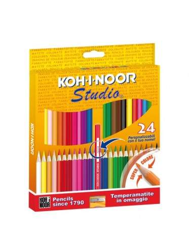 Pastelli STUDIO Koh-i-noor - 2,9 mm - da 3 anni in poi - DH3325 (conf.24)