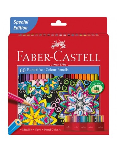 Astuccio matite colorate Eco Faber Castell - 3,0 mm - 111260 (conf.60)