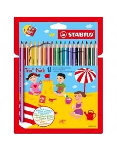 Matite colorate Trio Maxi Stabilo - 4,2 mm - 203/2-18 (conf.18)