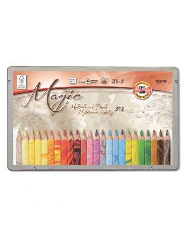 Matite colorate Magic Trio Koh-i-noor - 5,6 mm - 3+ - H3408024 (conf.24)