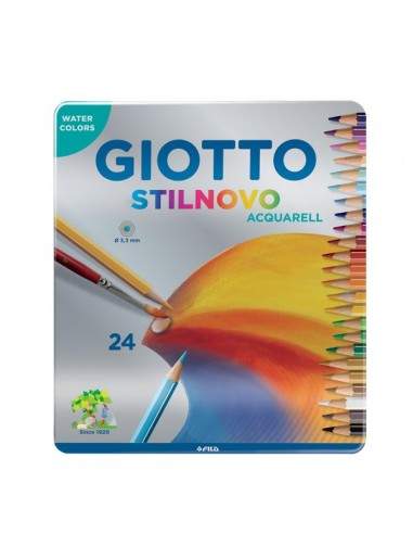 Pastello Stilnovo Acquarell Giotto - 3,3 mm - da 3 anni in poi - 256300 (conf.24)