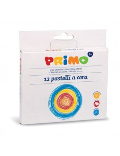 Pastelli a cera jumbo Primo - 29x28,5x15 cm - fasciati - assortiti - 052PC24MX (conf.24)