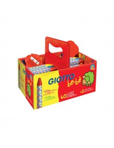 Schoolpack Superpastelli a cera Giotto Be-bè - 5 mm - da 2 anni in poi - 4627 00 (conf.40)