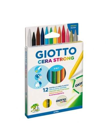 Pastelli Giotto a cera Strong 3 in 1 Giotto - 281800 (conf.12)
