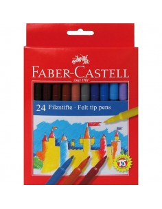 Pennarelli FIESTA STANDARD Faber Castell - 0,7 mm - 6+ - 554224 (conf.24)