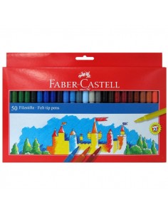 Pennarelli FIESTA STANDARD Faber Castell - 0,7 mm - 6+ - 554250 (conf.50)