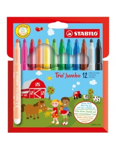 Pennarelli Trio® Jumbo Stabilo - IT380/12 (conf.12)