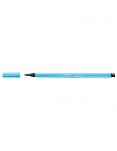 Pennarelli STABILO Pen 68 Fluo - blu fluorescente - 1 mm - dai 7 anni - 68/031 (conf.10)