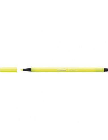 Pennarelli STABILO Pen 68 Fluo - giallo fluorescente - 1 mm - dai 7 anni - 68/024 (conf.10)