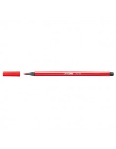 Pennarelli STABILO Pen 68 Fluo - rosso fluorescente - 1 mm - dai 7 anni - 68/040 (conf.10)