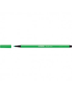 Pennarelli STABILO Pen 68 Fluo - verde fluorescente - 1 mm - dai 7 anni - 68/033 (conf.10)