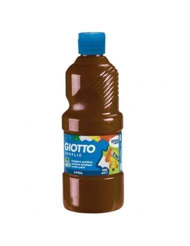 Tempera acrilica Giotto - marrone - 500 ml - 533728