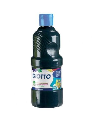 Tempera acrilica Giotto - nero - 500 ml - 533724