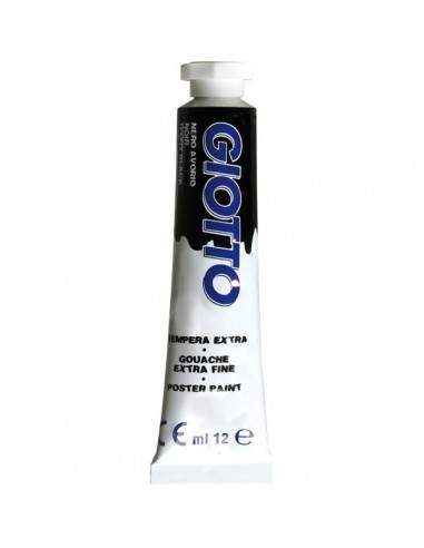 Tubetti tempera Giotto - 12 ml - nero avorio - 3520 24 (conf.6)