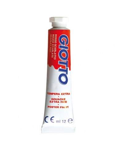 Tubetti tempera Giotto - 12 ml - rosso scarlatto - 3520 08 (conf.6)