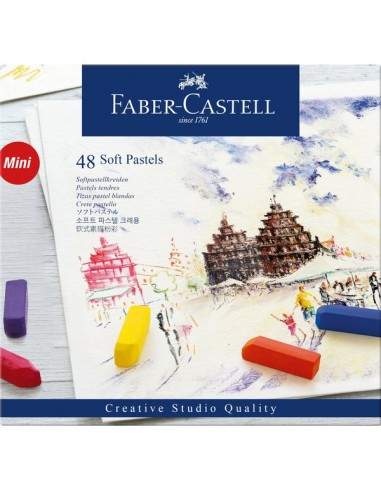 Creta Soft Pastel Creative Studio Faber Castell - assortiti - 128248 (conf.48)