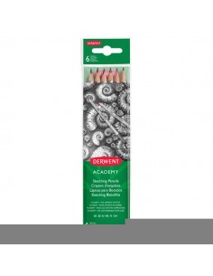 Blister matite in grafite per schizzi Derwent Academy - 3B-2H - 2300086 (conf.6)