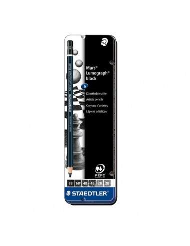 Matite Mars® Lumograph® black Staedtler - 100B-G6 (conf.6)