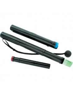 Tubo telescopico Tecnostyl - 70/120 cm dia. 75 mm - a 2 moduli - nero - 80