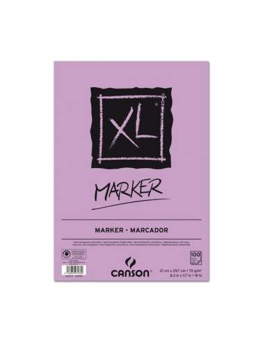 Blocco XL Marker Canson - collato lato corto - A4 - 100ff - C200297236