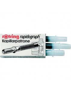Cartucce di ricambio Rapidograph Rotring - rosso - S0215710 (conf.3)