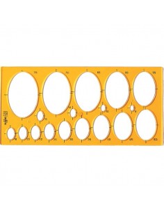 Maschera per ellissi Arda - 31,6x15 cm - 8/75 mm - 7135