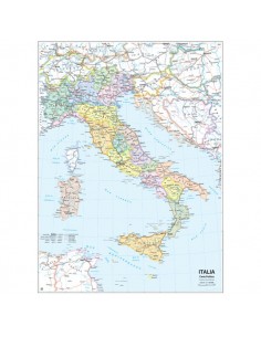 Carta geografica murale fisica e politica ITALIA Belletti - 97x134 cm - MS01PL