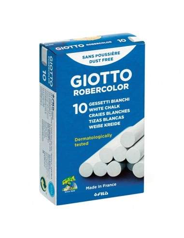 Gessetti Robercolor Giotto - 80 mm - bianco - 538700 (conf.10)