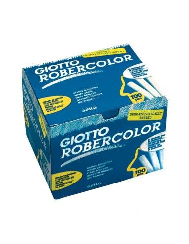 Gessetti Robercolor Giotto - 80 mm - bianco - 538800 (conf.100)