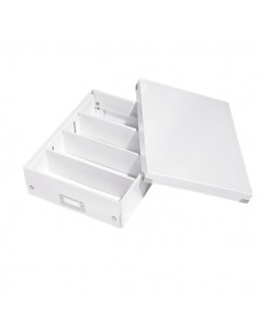 Scatole Archivio Click & Store Leitz -  28x10x37 cm - Bianco Metallizzato - 60580001