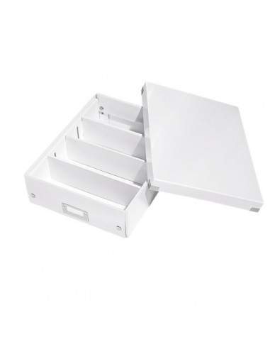 Scatole Archivio Click & Store Leitz -  28x10x37 cm - Bianco Metallizzato - 60580001