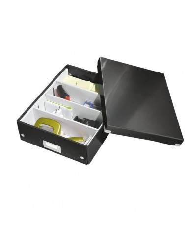 Scatole Archivio Click & Store Leitz - 28x10x37 cm - Nero - 60580095