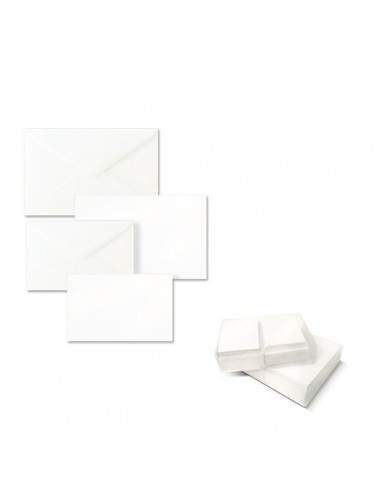 Biglietti e buste Ellebi Sadoch - Dalmazia - 7,5x11 cm - bianco - 8304 (conf.100)