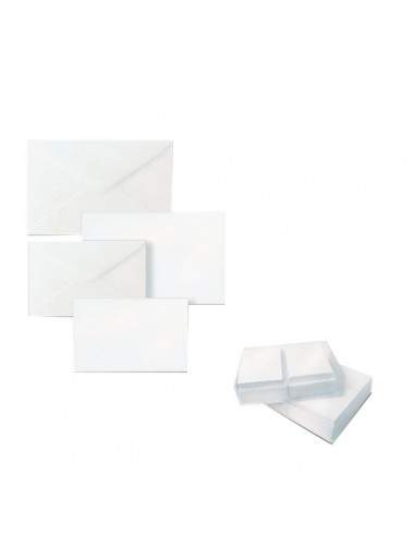 Biglietti e buste Ellebi Sadoch - Dalmazia - 9x14 cm - bianco - 8309 (conf.100)