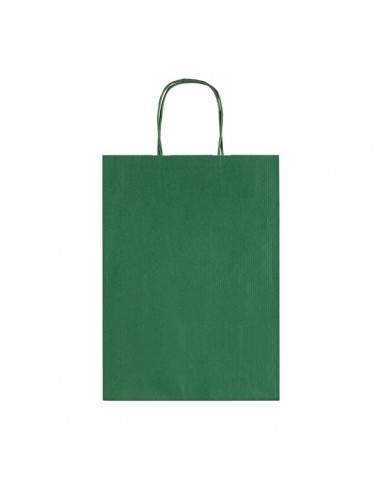 Borse In Carta Con Manico Ritorto Rex Sadoch - Verde Scyri - 22x10x27 cm - Sdf22/560 (Conf.25)