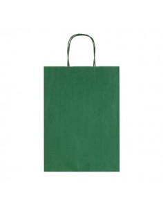 Borse In Carta Con Manico Ritorto Rex Sadoch - Verde Scuro - 26x12x36 cm - Sdf26/560 (Conf.25)