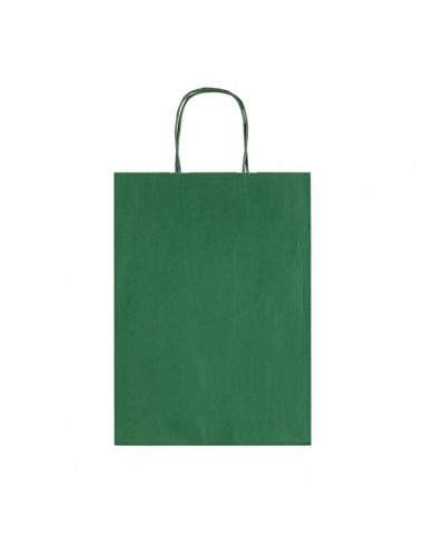 Borse In Carta Con Manico Ritorto Rex Sadoch - Verde Scuro - 26x12x36 cm - Sdf26/560 (Conf.25)