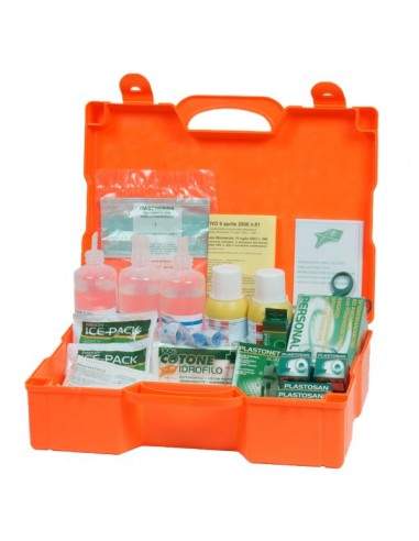 Valigetta Pronto soccorso 3 persone PVS - plastica - 46x34,5x14,5 cm - DM388 - CPS154