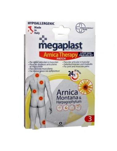 Cerotto per dolori articolari e muscolari Arnica Megaplast PVS - MEG003 (conf.3)