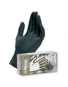 Guanti monouso in nitrile nero Hirex Icoguanti - M - DPI 3 cat. - ESBN M (conf.100)