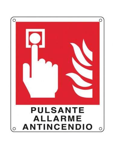 Cartelli segnaletici divieto -  pulsante allarme antincendio - 250x310 mm - E20174X Cartelli Segnalatori - 1
