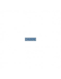 Cartelli segnaletici adesivi Cartelli Segnalatori - 165x50 mm - chiudere - 96682 (conf.10)