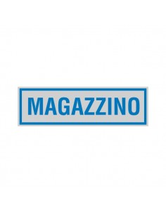 Cartelli segnaletici adesivi Cartelli Segnalatori - 165x50 mm - magazzino - 96696 (conf.10)