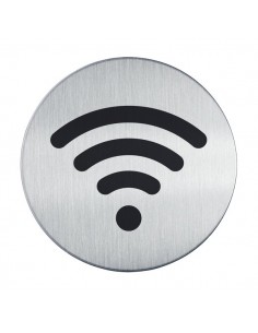 Pittogrammi in acciaio Durable - rotondo Ø 83 mm - WiFi - 4785-23