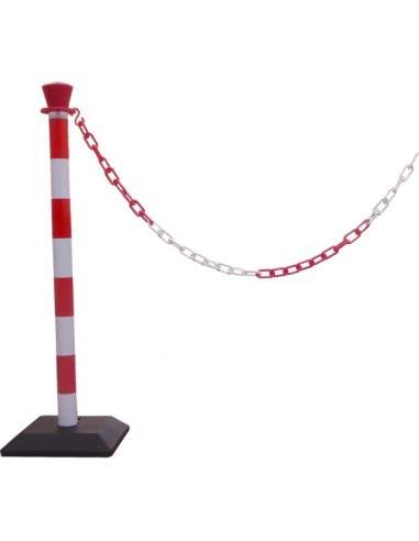 Colonnine segnaletiche Viso - 950x50 mm - rosso e bianco - PPC SET 40 RB