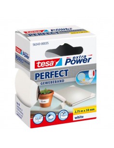 Nastro telato extra power Tesa - bianco - 38 x 2,75 m - 56343-00035-03