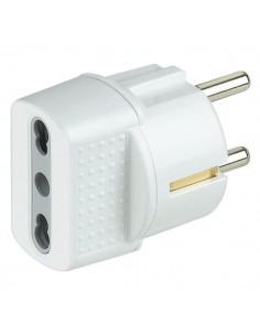 Adattatori Schuko Bticino - spina schuko - prese: 1 bipasso (10A/16A) - S3625D